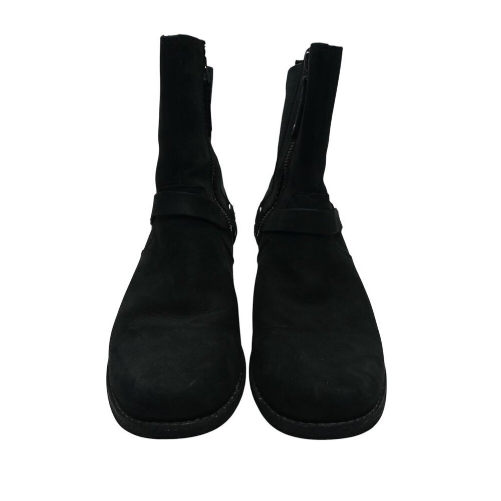 Teva De La Vina Dos Black Leather Biker Moto Waterproof Boots Womens 8 - Picture 8 of 13